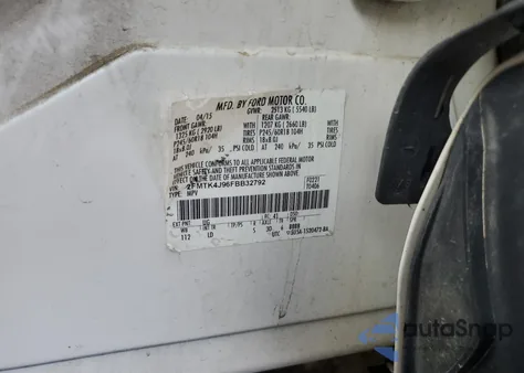 2015 Ford Edge Sel z USA, uszkodzony, nr VIN 2FMTK4J96FBB32792